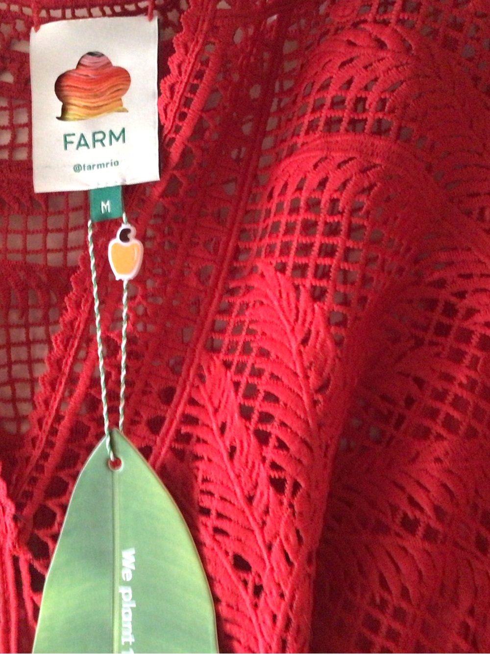 FARM Rio Red Crochet Maxi Dress - Picture 2 of 8